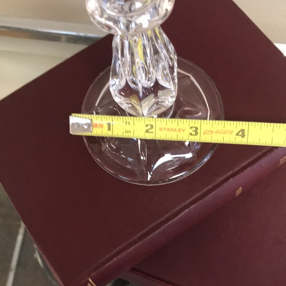 Pair 7-1/4" Vintage Gorham Crystal Viscount Tulip Candle Holders - Picture 4 of 4